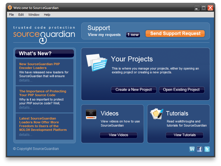 SourceGuardian PHP Encoder screen shot
